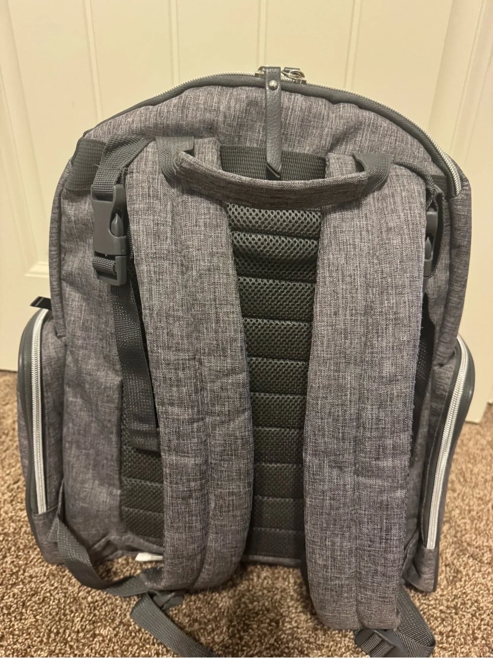 Grey Carter’s Diaper Bag Backpack